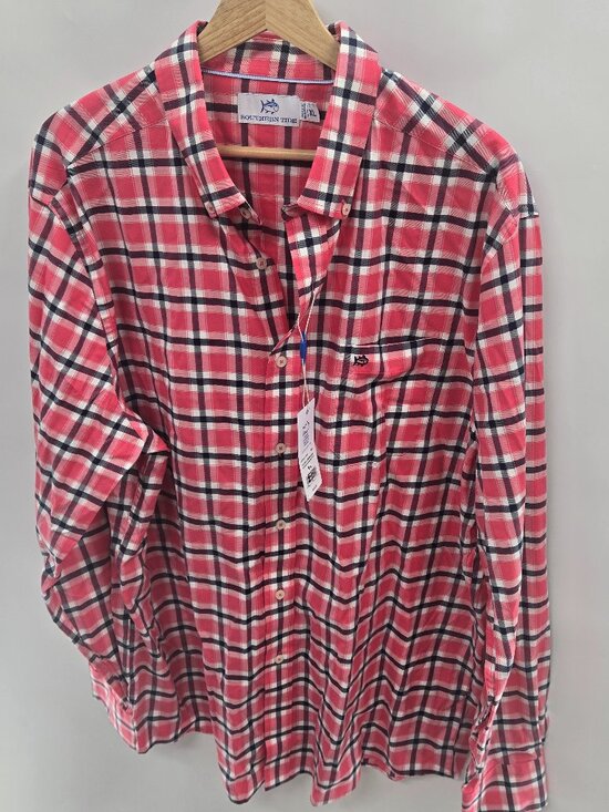 Southern Tide Other - Southern Tide Piink Snapper Plaid Long Sleeved Size XL